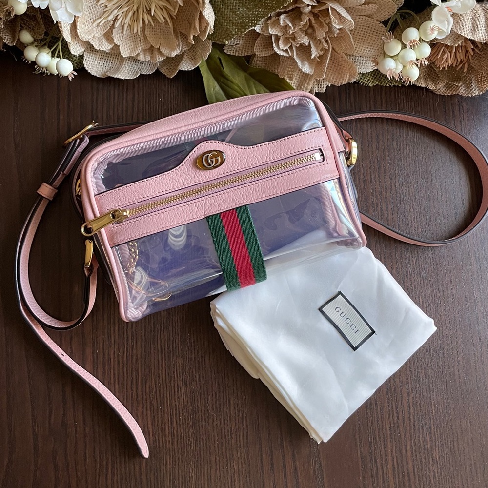 GUCCI Ophidia Mini Transparent Bag